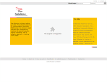 Tablet Screenshot of devsolutionsindia.com